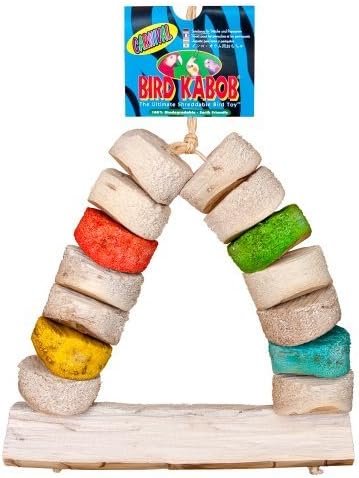 Bird Kabob 8-1/2-Inch Carnival Chewable Perch by BIRD KABOB