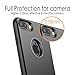 iPhone 7 Plus Case Shockproof,TORRAS Unique iPhone 7 Phone Case[Heavy Duty][Matte Black] Slim Fit Aluminum Metal Frame Anti-Scratch Full-Body Protective Cover with Kickstand for iPhone 7 Plus Cover