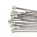 PIXNOR Knitting Needles 11 Pairs - Stainless Steel, Straight, 14
