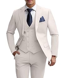 Mens Slim Fit Suits Wedding 3 Piece Suit Set