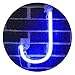 Light Up Letters for Wall Decor, Neon Letter Lights Alphabet Words Signs Xmas Lamp for Teen Girls Bedroom Decor -blue Letter J