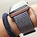 amBand Compatible for Apple Watch Sport Loop Band 42mm, Lightweight Breathable Nylon Replacement Band Compatible for Apple Watch Series 1, Series 2, Series 3, Sport, Edition-Midnight Blue