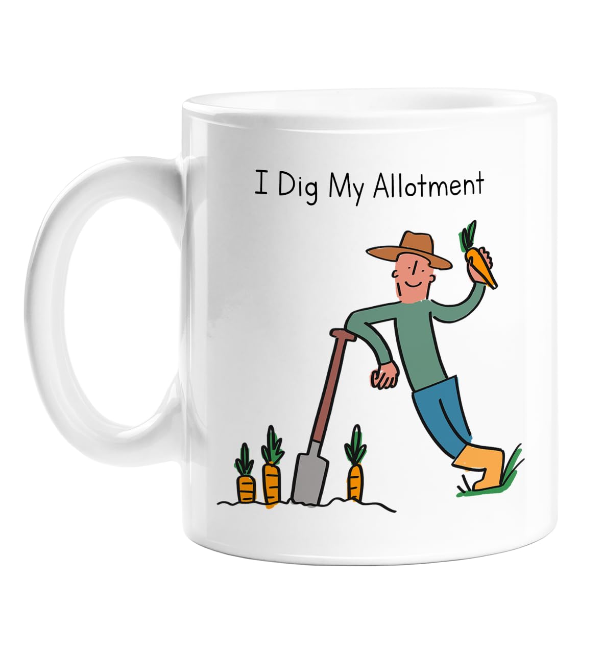 LEMON LOCO I Dig My Allotment Mug | Funny Garden Gift, Gardening Present for Mum, Dad, Grandma, Grandad, Him, Her, Men Or Women, Funny Outdoor Gifts