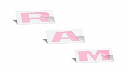 RAM Grille Emblem Overlay Decal Stickers 2025-2026