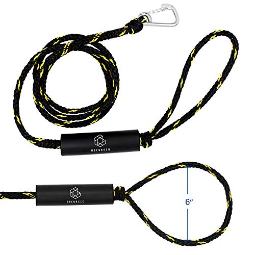 Obcursco PWC Dock Lines Boat Dock Lines (7ft & 14ft, 1/2” Thickness