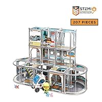 GUJO Space Station Kids Play Set, Build-Your-Own Mars Mission Base - STEM Toy for Boys and Girls Ages 6-11