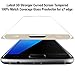Galaxy S7 Edge Screen Protector, 3D Curved Full Coverage 9H Hardness Glass Film Tempered Free Bubble Anti Scratch Ultra Clear HD Screen Cover for Samsung S7 Edge -Lifetime Replacement (Gold)