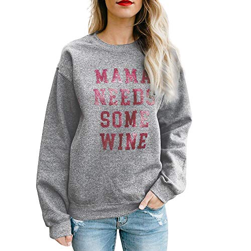 Amlaiworld Junior Girl Shirt Back to School Letter Print Tops Round Neck Long Sleeve Casual Sweatshirt Pullover Gray
