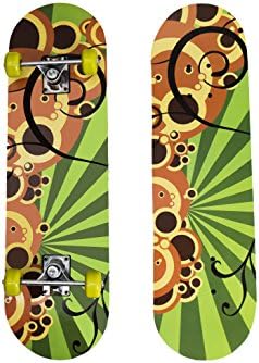 Classic 27" Skateboard, Pro and Beginner Portable Skateboard, Lightweight Durable Rails, Wooden - Cool Style Skateboard, Best Gift for Boys and Girls by.
