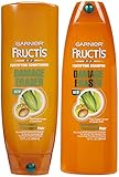 Garnier Fructis Damage Eraser Fortifying, DUO Set Shampoo + Conditioner, 13 Oz