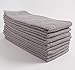 Pantry Tumble Cotton Terry Dish Cloth (8 Pack, 16 x 26), Ultra Absorbent, Home Decor, Kitchen Bar Towel Set - Drizzle (Grey)
