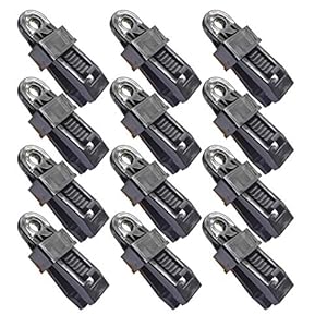 GuangTouL 8 stuks Luifelklem Tarpclips, Tent Camping Klemclips, Tent Draai Lock Grip voor Buiten Landbouw Tuin…