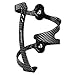 Ibera Extra Lightweight Alloy Bicycle Water Bottle Cage, Ergonomic, Side-Access, Only 30g (1.1 oz), Carbon Pattern, 15 YEAR WARRANTY