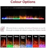 Dimplex Prism Optiflame Electric Wall Fireplace 50" Media Wall Built-In Heater view 3