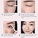 KOBWA Natural Invisible Double Eyelid Tape Stickers Cream, Waterproof Breathable Self-Adhesive Eyelid Lift Strip, Instant Eye Lift Without Surgery, Perfect for Uneven Droopy Hooded Eyelids