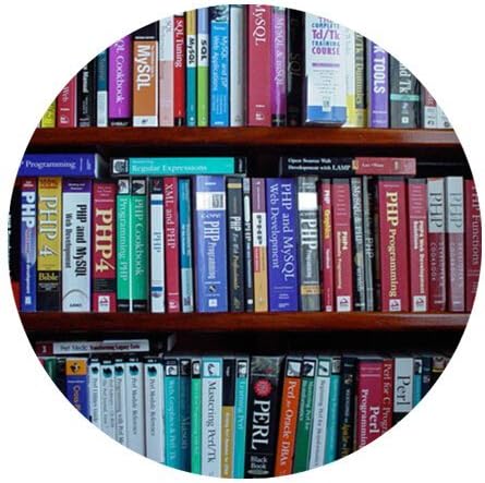 Bookshelf Round Mouse pad Computer Mouse Mat- Stylish, durable office accessory and gift