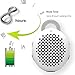 Gshine Waterproof Speaker-01 Siren WS-01 Driver Portable Speakers, Bluetooth Shower Speaker for Outdoor/Indoor/Bathroom with Built-in Microphone and Hook, White, 5W