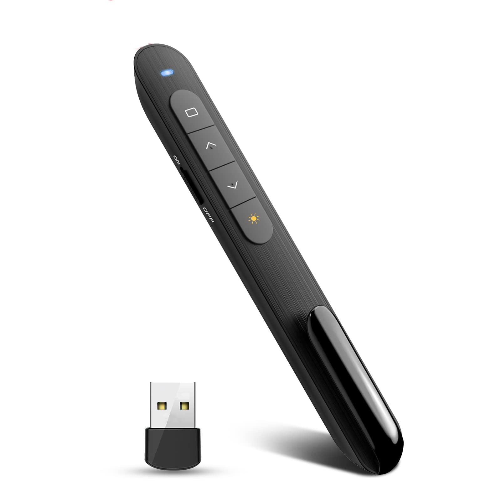 UBUYUONE Presentation Clickers for PowerPoint Presentations, PowerPoint Clicker Wireless Presenter, Presentation Pointer PPT Slideshow Advancer Remote Control Clicker for Laptop Mac,Computer