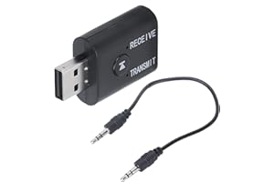 USB Bluetooth Adapter Wireless Transmission Mini Bluetooth Receiver Transmitter 2?in?1 Laptop Desktop to Headphone Speaker Co