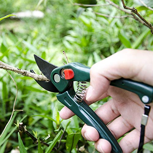 Sonkir Gardening Hand Pruner Pruning Shear, Professional Garden Clippers Manual Hand Pruner for Garden