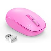 TECKNET Compact Ambidextrous Wireless Mouse for Laptop | 2.4G Quiet Computer Mouse with USB Receiver, 3 Adjustable DPI Portable Cordless Mice for Chromebook, Laptop, PC, Mac