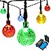 String Lights with Battery,easyDecor 30 LED Ball 21ft Warm White 8Mode Waterproof Decorative Globe Light for Thanksgiving,Indoor,Outdoor,Party,Wedding,Patio,Garden Decoration,Holiday,Bistro(colorful）