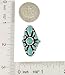 Turquoise Ring Sterling Silver 925 Genuine Gemstones Size 6 to 11 (Turquoise, 8)