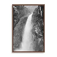 Framed Canvas Wall Art Waterfall Canvas Prints Home Artwork Decoration for Living Room,Bedroom - 16x24 inches