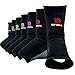Sanabul Essential Striking Gel Muay Thai Ankle Support for Men & Women, Ankle Guard Foot Wraps Sleeve for MMA Kickboxing Martial Arts, 1 Pair, Red L/XL