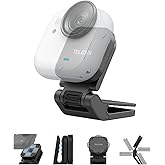 TELESIN Magnetic Hat &amp; Backpack Clip Mount for Insta360 GO Ultra | N52 magnetic hat and backpack clip with 360&deg; rotation, 240&deg; tilt and anti-slip grip for hands-free Insta360 GO Ultra POV.