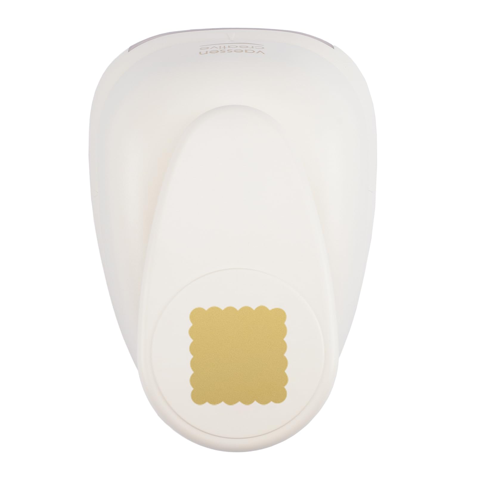 Vaessen Creative Craft Paper Punch - Scalloped Square - 5,7 x 5,7 cm - Circle Cutter for Crafting and Card Making