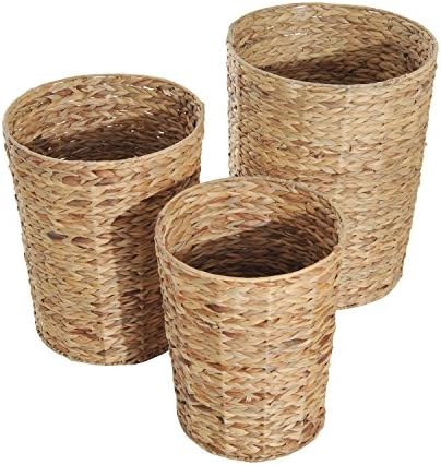 New 3pc Storage Bins Basket Box Set Home Organizer Bathroom Laundry Hamper w/ Lid