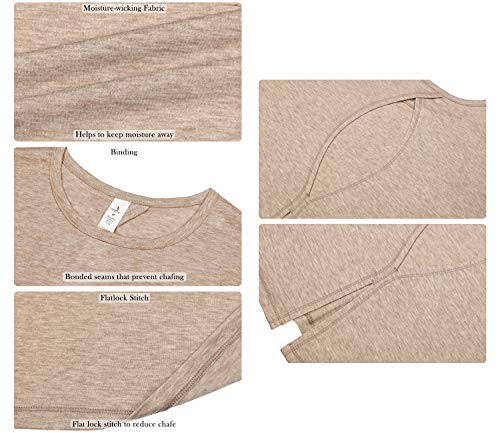 image for icyzone Open Back Workout Top Shirts - Yoga t-Shirts Activewear Exerci
