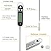 Meat Thermometer LQQBSTORAGE Instant Read Meat Thermometer With 5.9 Inch Long Probe And LCD Screen Digital Meat Thermometer For Kitchen Cooking Food Grill BBQ Candy Milk Water-White