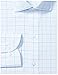 Amazon Brand - BUTTONED DOWN Men's Slim Fit Spread-Collar Pattern Non-Iron Dress Shirt Without Pocket