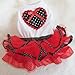 UBBC Pet Dog Tutu Princess Dress Love Heart Print Bowknot Party Skirt