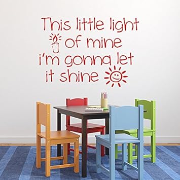 This Little Light Of Mine Vinyl Decal Sunday School Childrens