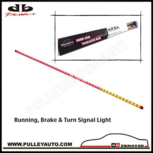 DBMOTOR - 48" LED Tailgate Light Bar with Running, Brake &amp; Turn Signal for Dodge Ram (Weatherproof &amp; Smoked PC Lens)