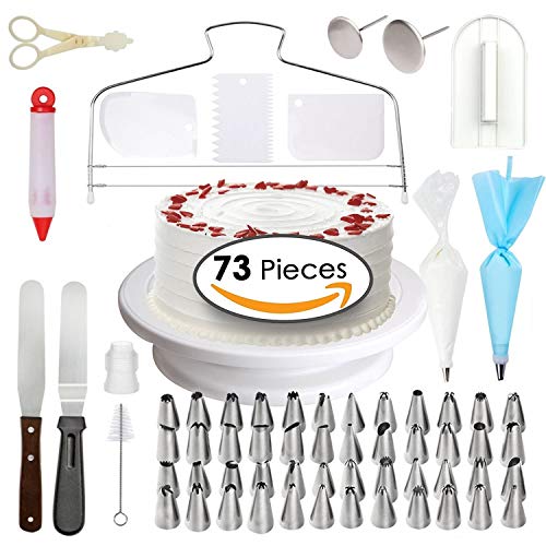 [73 Pcs] Cake Decorating Supplies Professional Cupcake