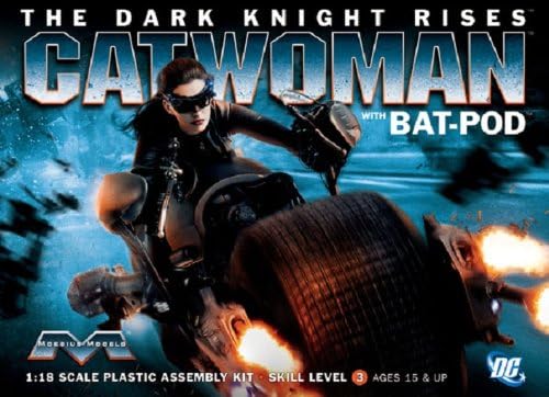 Moebius Models 1:18 Bat Pod with Catwoman, Black - Image 4