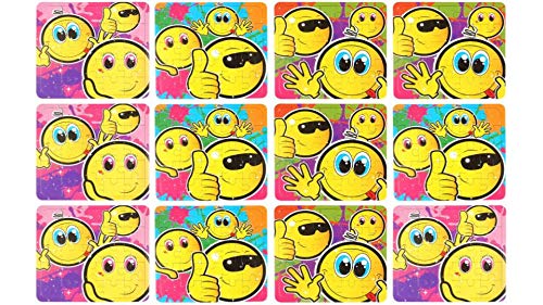 12 x Mini Smiley Jigsaw Puzzle