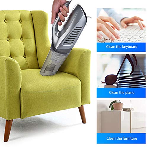 4-in-1 Portable Car Vacuum Cleaner, High Power 12V Vehicle Wet/Dry Vacuum Cleaner