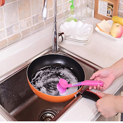 Kitchen Dish Brush Scrub Dish Brushes for Dishes Pots Pans Skillet Cleaning (Color random) - Thumbnail 5