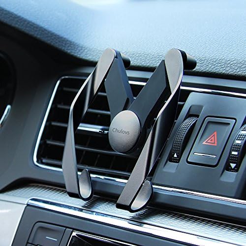 Chulovs M-Metal (v2.0) Universal Air Vent Car Mount Holder with Fast Swift-Snap Technology for Smartphones (Space Gray)