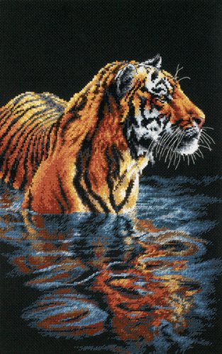 Dimensions(R) 9 Inch x14 Inch Counted Cross Stitch - Tiger Chilling Out