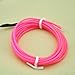 lychee 9ft EL Wire Neon Glowing Strobing Electroluminescent Light El Wire w/Battery Pack for Parties, Halloween Decoration (Pink)