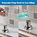 SonTiy Chrome Kitchen Sink Soap Dispenser, Stainless Steel Liquid Soap Dispenser with 47