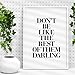 Don't Be Like the Rest of Them Darling Coco Chanel Quote Typography Poster Wall Decor Motivational Print Inspirational Poster Home Decor
