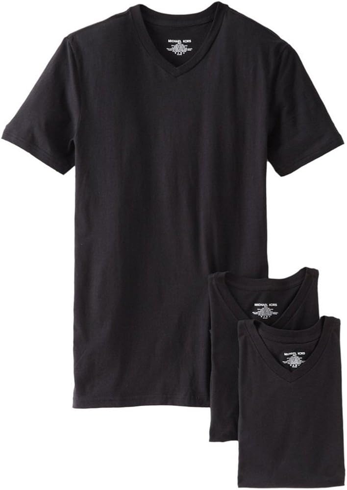 Michael kors v neck t shirt 3 pack Clearance