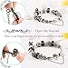 Morenitor[TM] Beaded Bracelet Handmade Carved Sterling Silver Plated Snake Chain Bracelet Charms for Women(Purple)